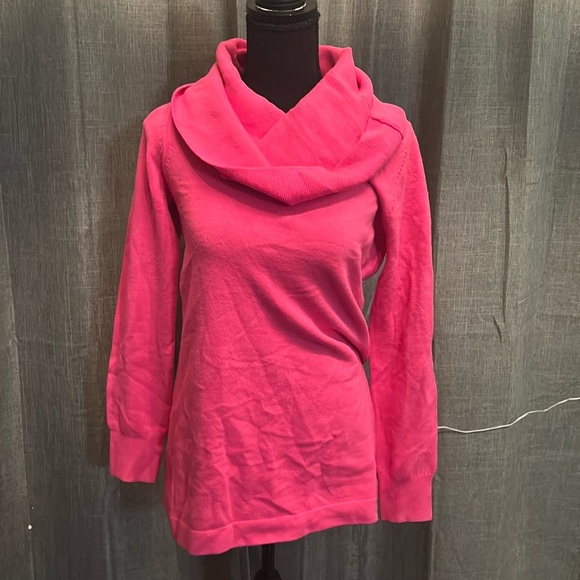 Pink French Connection Cowl Neck Sweater - Picture 1 of 4